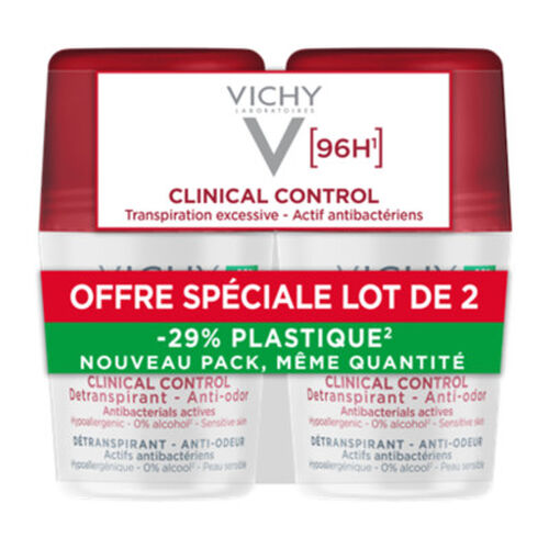 Deodorant 96h Clinical  Control Roll-On Duo Promo &mu;&epsilon; -50% &sigma;&tau;&omicron; 2&omicron; &pi;&rho;&omicron;ϊό&nu; - Promotions | LDBPartnerShop