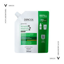 DERCOS Anti-Dandruff DS Σαμπουάν κατά της ξηροδερμίας, της πιτυρίδας και του κνησμού για ξηρά μαλλιά. Οικολογική Συσκευασία Refill 390ml. - Vichy | LDBPartnerShop