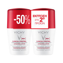 Deodorant 96h Clinical  Control Roll-On Duo Promo με -50% στο 2ο προϊόν - Deodorant Dermo-Tolerance | LDBPartnerShop