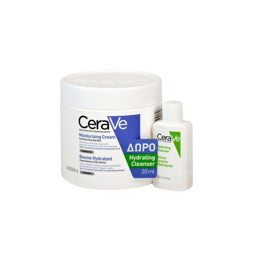 Moisturising Cream 454ml & &Delta;ώ&rho;&omicron; Hydrating Cleanser 20ml - Promotions | LDBPartnerShop