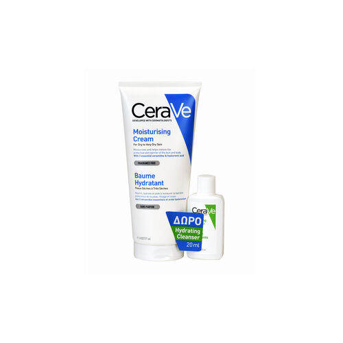 Moisturising Cream 177ml &kappa;&alpha;&iota; &delta;ώ&rho;&omicron; Hydrating cleanser 20ml - Promotions | LDBPartnerShop