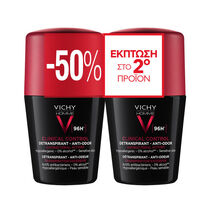 VH DEODORANT 96H CLINICAL CONTROL ROLL-ON DUO ΓΙΑ ΑΝΤΡΕΣ PROMO ΜΕ -50% ΣΤΟ 2Ο ΠΡΟΪΟΝ - Deodorant Dermo-Tolerance | LDBPartnerShop