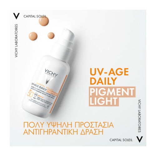 Capital Soleil UV-AGE &Alpha;&nu;&tau;&eta;&lambda;&iota;&alpha;&kappa;ό &Pi;&rho;&omicron;&sigma;ώ&pi;&omicron;&upsilon; &Mu;&epsilon; Light &Chi;&rho;ώ&mu;&alpha; SPF50+ - &Alpha;&nu;&tau;&eta;&lambda;&iota;&alpha;&kappa;ά🌞 | L'Or&eacute;al Dermatological Beauty Partner Shop