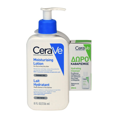 Moisturising Lotion 236ml &mu;&epsilon; &delta;ώ&rho;&omicron; mini Hydrating Cleanser 20ml - &Pi;&rho;ό&sigma;&omega;&pi;&omicron; | LDBPartnerShop